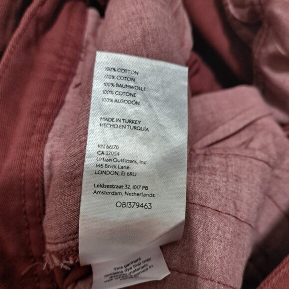 Free People Cya Later Skate Trouser Grannycore Preppy Coastal Pants S 4 Burgundy - Picture 12 of 14